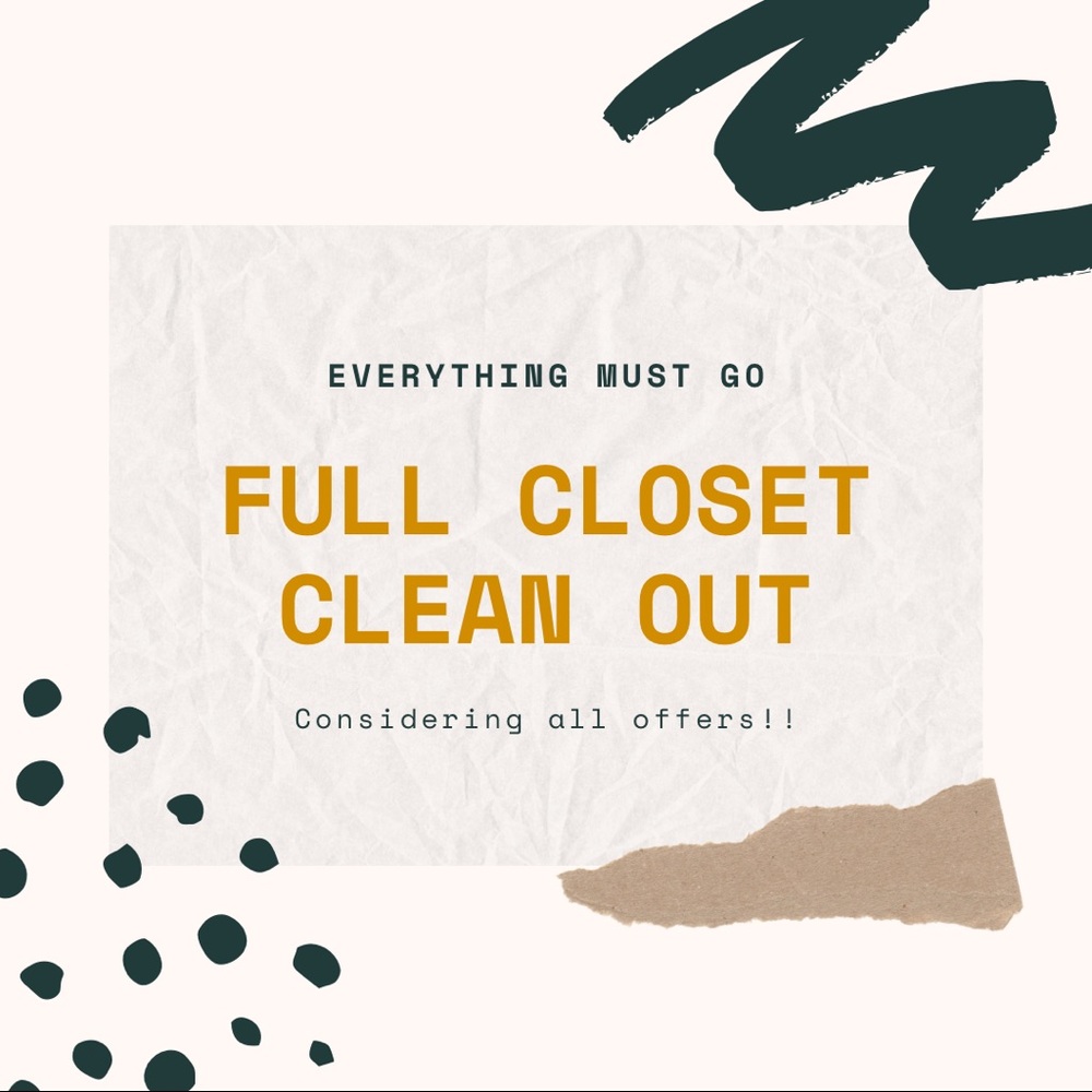 FULL CLOSET CLEAN OUT
